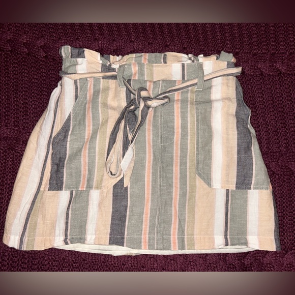 American eagle striped linen skirt - Picture 1 of 3